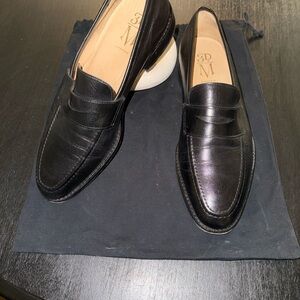 Classic Black Leather Loafers